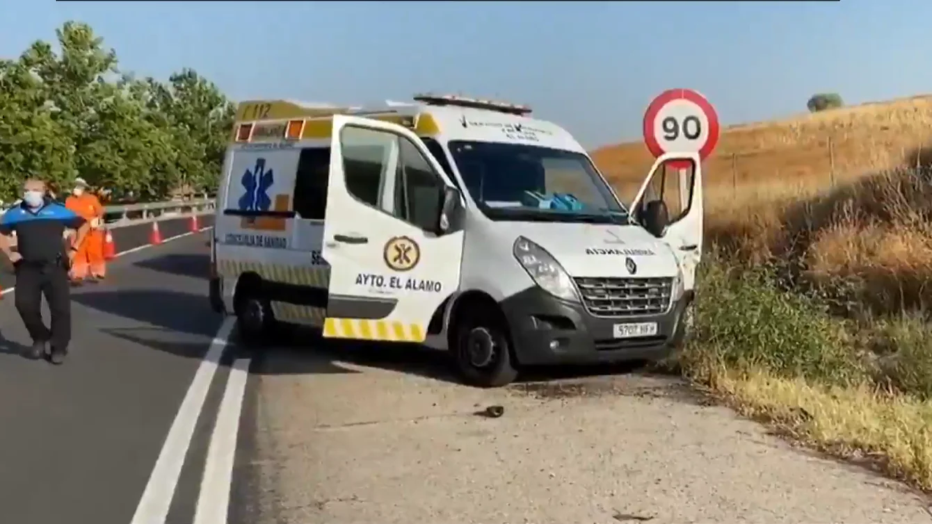 Punto de la carretera de El Álamo en el que se encontraron los cuerpos