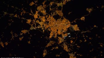 Imagen nocturna de Madrid