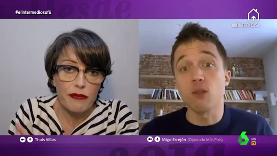 Thais Villas entrevistó por videollamada a Íñigo Errejón en El Intermedio Thais Villas entrevistó por videollamada a Íñigo Errejón en El Intermedio