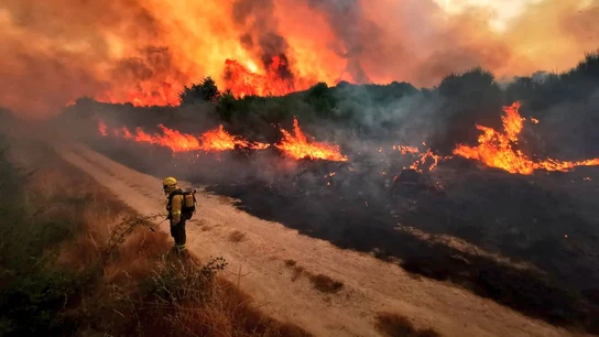 Incendio en Cualedro Incendio en Cualedro
