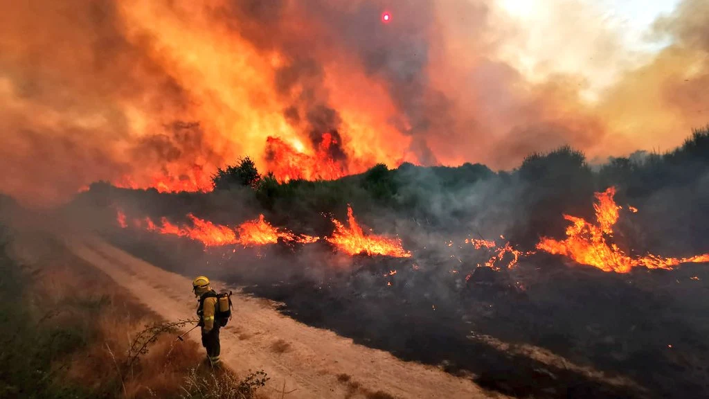 Incendio en Cualedro