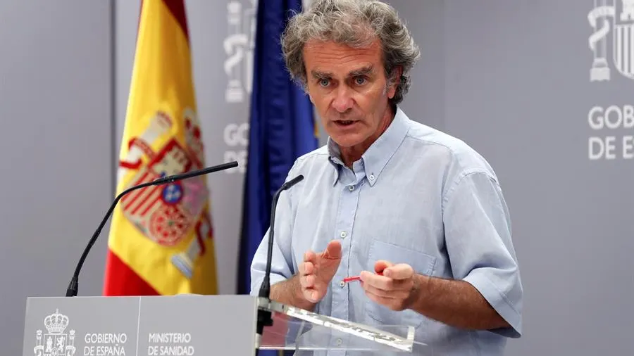 Fernando Simón, durante la rueda de prensa