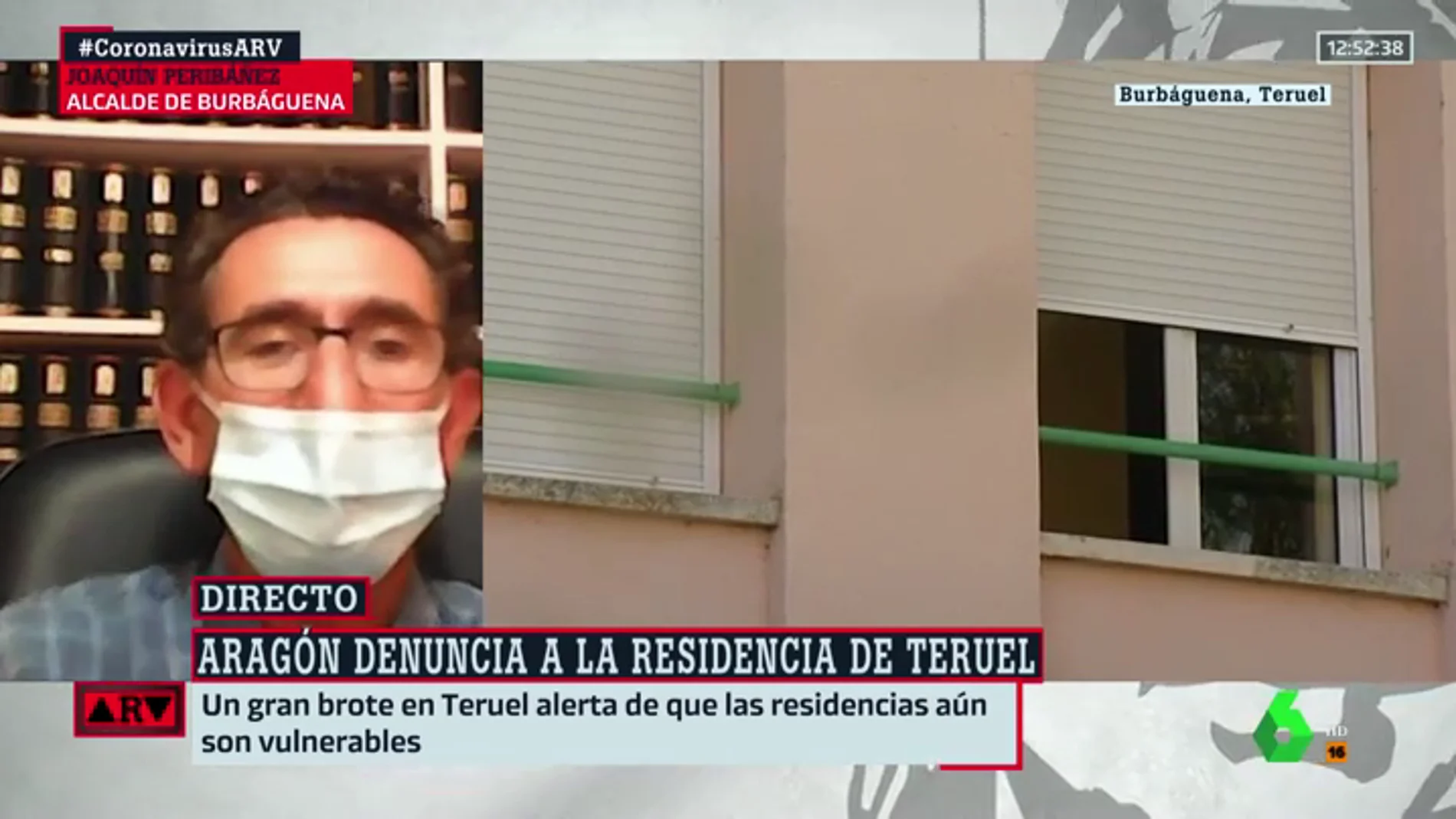 El alcalde de Burbáguena afirma que el rebrote en la residencia está controlado e insiste en que no había casos hasta ahora