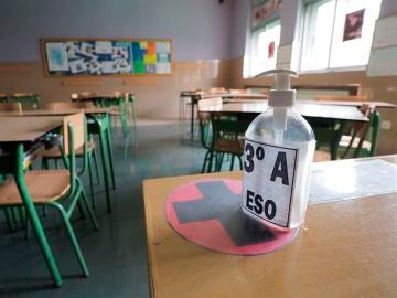 Detalle de un aula vacía. Detalle de un aula vacía.
