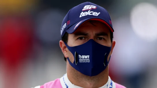 Sergio Pérez, primer piloto de Fórmula 1 que da positivo por coronavirus, no correrá el GP de Gran Bretaña Sergio Pérez, primer piloto de Fórmula 1 que da positivo por coronavirus, no correrá el GP de Gran Bretaña