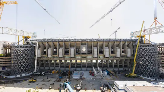 Estado actual de las obras del estadio Santiago Bernabéu Estado actual de las obras del estadio Santiago Bernabéu