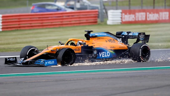 Pinchazo de Carlos Sainz Pinchazo de Carlos Sainz