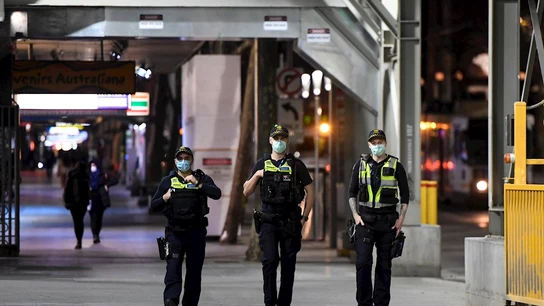 Imagen de archivo de agentes de la Policía en Australia Imagen de archivo de agentes de la Policía en Australia