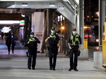 Policia en Melbourne, Australia Policia en Melbourne, Australia