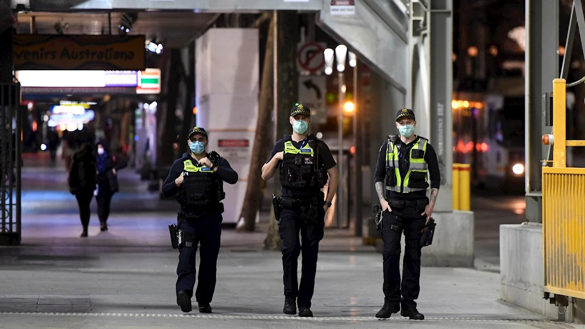 Imagen de archivo de agentes de la Policía en Australia