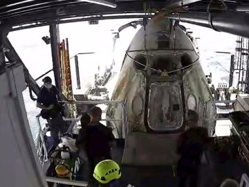 Aterrizaje de la nave del Space x Aterrizaje de la nave del Space x