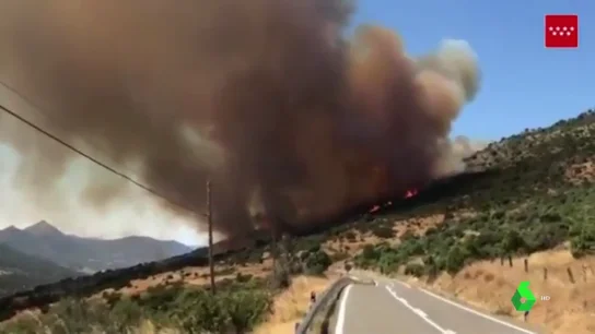 Imagen del incendio en Robledo de Chavela Imagen del incendio en Robledo de Chavela