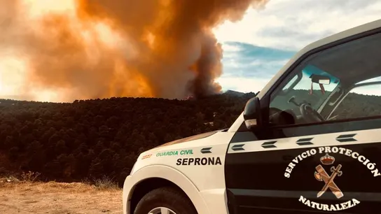 Incendio en Robledo de Chavela, Madrid Incendio en Robledo de Chavela, Madrid