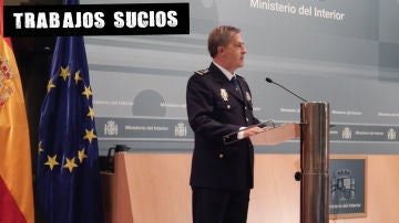 Eloy Quirós en su jura como comisario general de Policía Judicial