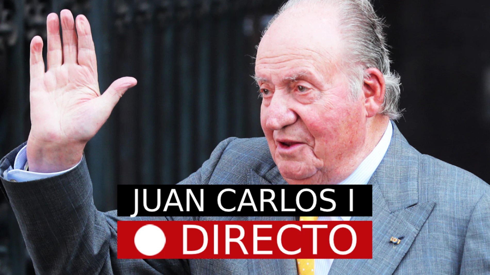El rey emérito Juan Carlos I ya está fuera de España, en directo