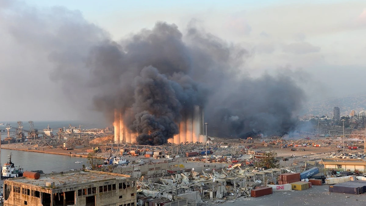 La columna de humo era visible desde todos los puntos de la ciudad.