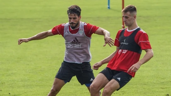 Futbolistas del Almería entrenando Futbolistas del Almería entrenando