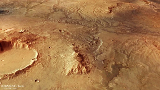 Marte: la erosión de agua bajo el suelo glacial formó los valles del planeta rojo Marte: la erosión de agua bajo el suelo glacial formó los valles del planeta rojo