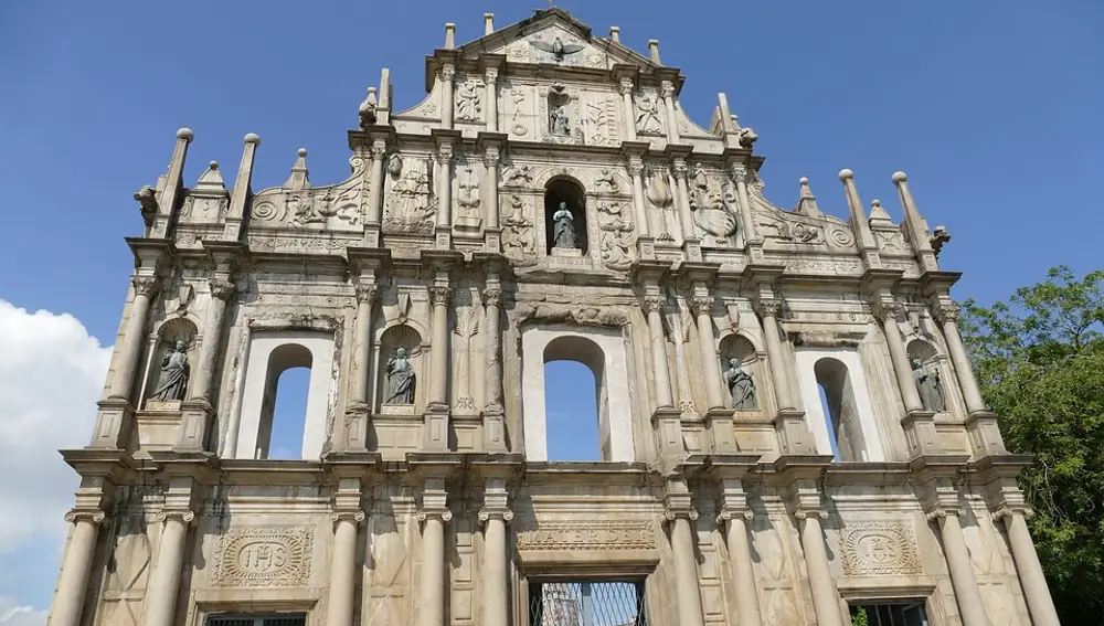 Fachada Iglesia portuguesa en Macao
