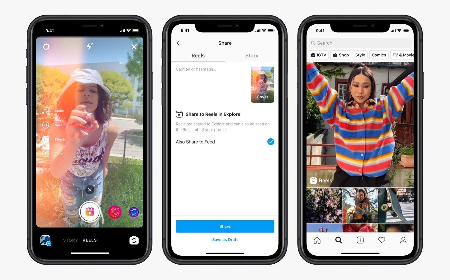 Reels, la función de Instagram para competir con TikTok