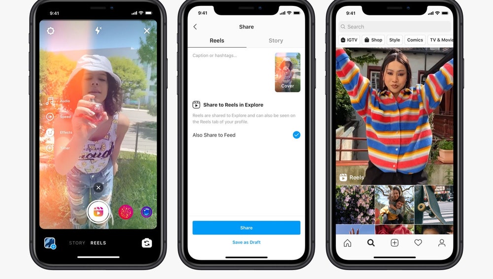 Reels, la función de Instagram para competir con TikTok