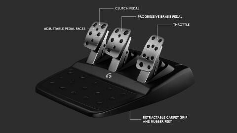 Pedales del volante Logitech G923