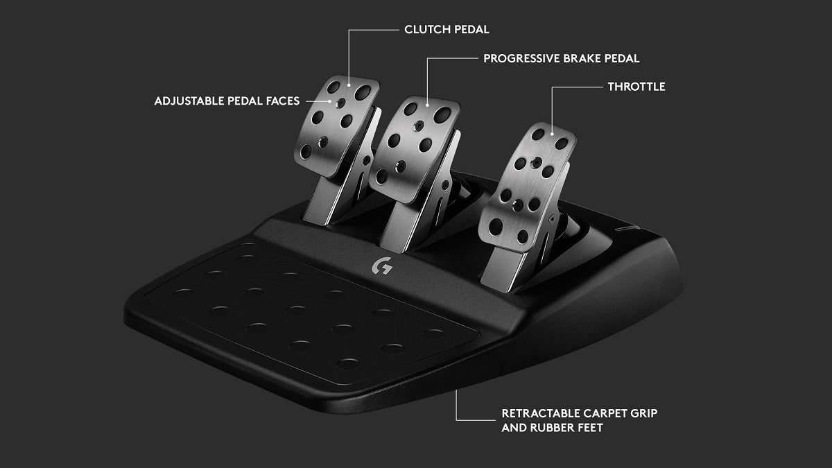 Pedales del volante Logitech G923
