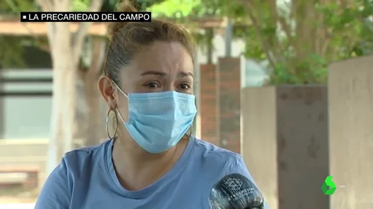 Ana Patricia Blandón, hermana del jornalero fallecido en Lorca. hermana temporero