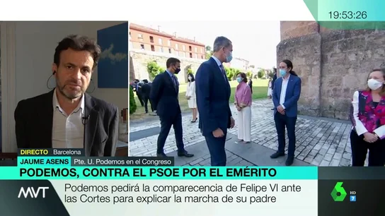 El presidente del grupo de Unidas Podemos en el Congreso, Jaume Asens asens