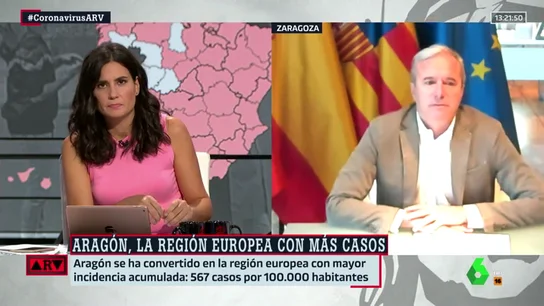 El alcalde de Zaragoza reclama más medios ante el aumento de los contagios: "La preocupación es máxima" El alcalde de Zaragoza reclama más medios ante el aumento de los contagios: "La preocupación es máxima"