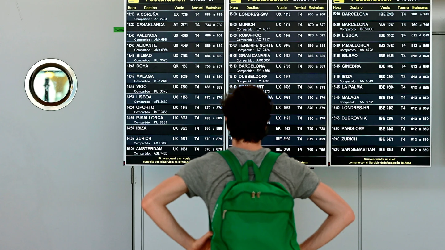 Imagen de un turista en España Los viajantes en el coronavirus