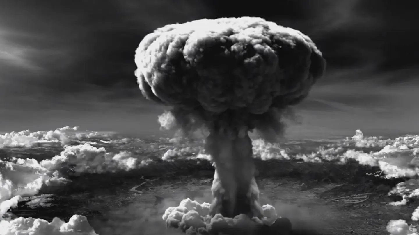 Imagen de la bomba nuclear en Hiroshima Imagen de la bomba nuclear en Hiroshima