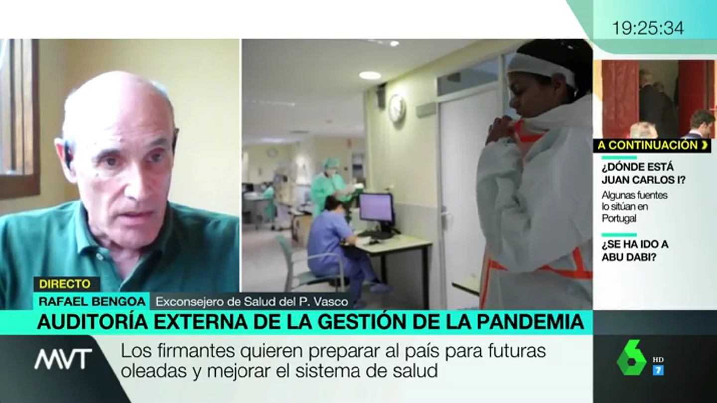 Rafael Bengoa: "España no tiene todas las herramientas para no tener problemas de confinamiento total en otoño" Rafael Bengoa: "España no tiene todas las herramientas para no tener problemas de confinamiento total en otoño"