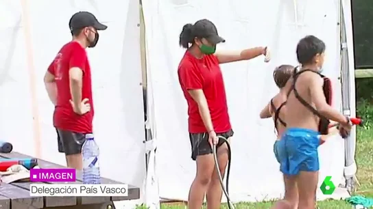 Imagen de un campamento de verano Imagen de un campamento de verano