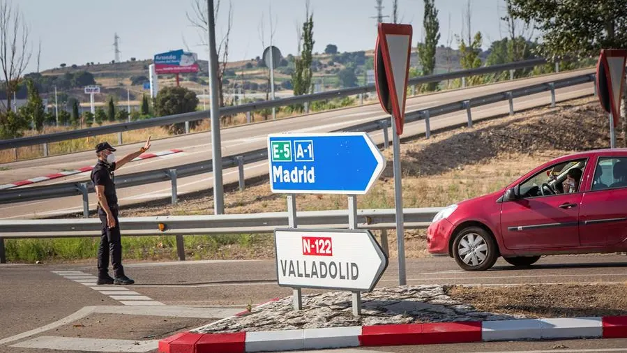 La Policía realiza controles a la salida de Aranda del Duero