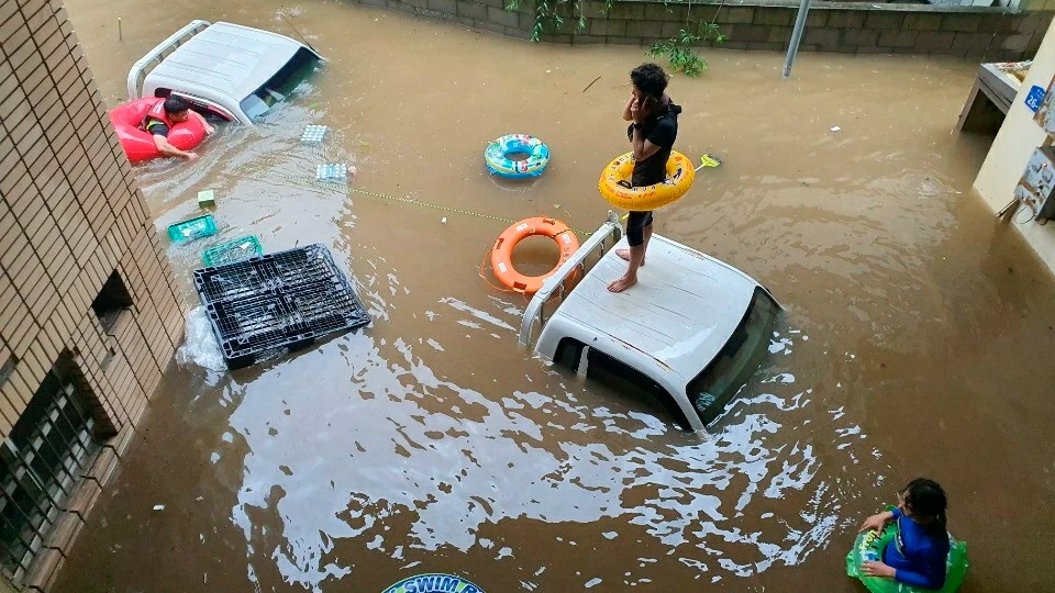 Inundaciones en Corea del Sur