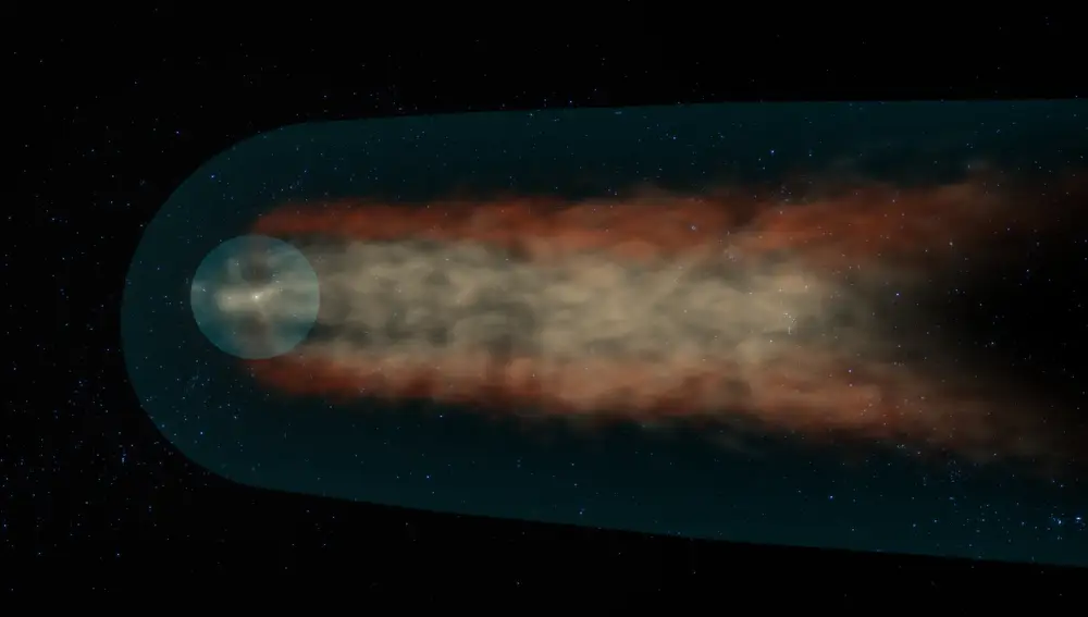 Investigaciones anteriores sugieren que la heliosfera tiene una forma de cometa con una larga cola