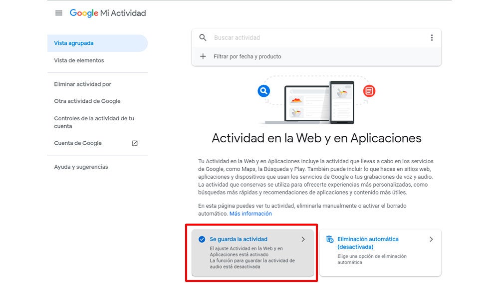 Actividad de Google