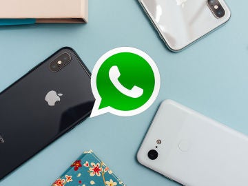 WhatsApp, un iPhone y un Google Pixel