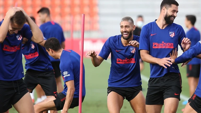 Entrenamiento del Atlético de Madrid