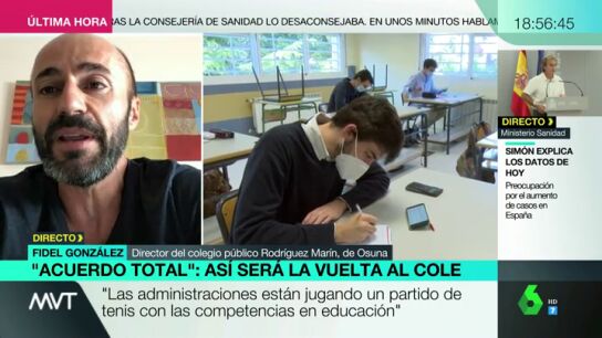 Fidel Gonz&aacute;lez, director de un colegio