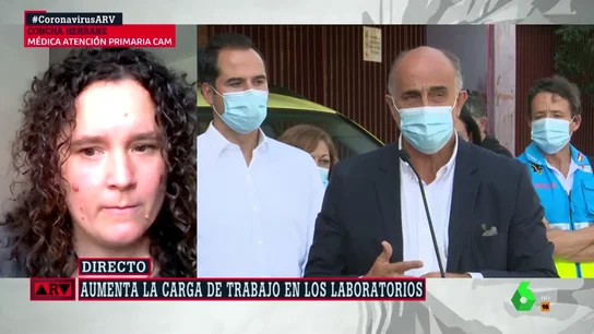 Concha Herranz, médica de Atención Primaria de la Comunidad de Madrid, pcr