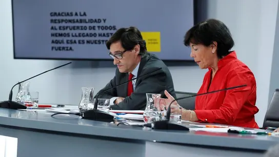 Salvador Illa e Isabel Celaá Salvador Illa e Isabel Celaá