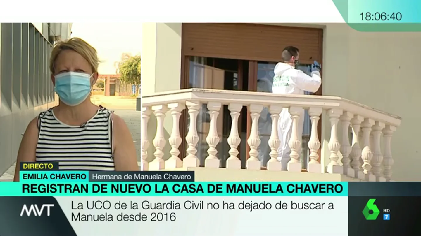 Emilia Chavero, hermana de Manuela, desaparecida en 2016 Emilia Chavero, hermana de Manuela: "Estamos en tensión porque pueden detener a alguien de un momento a otro"