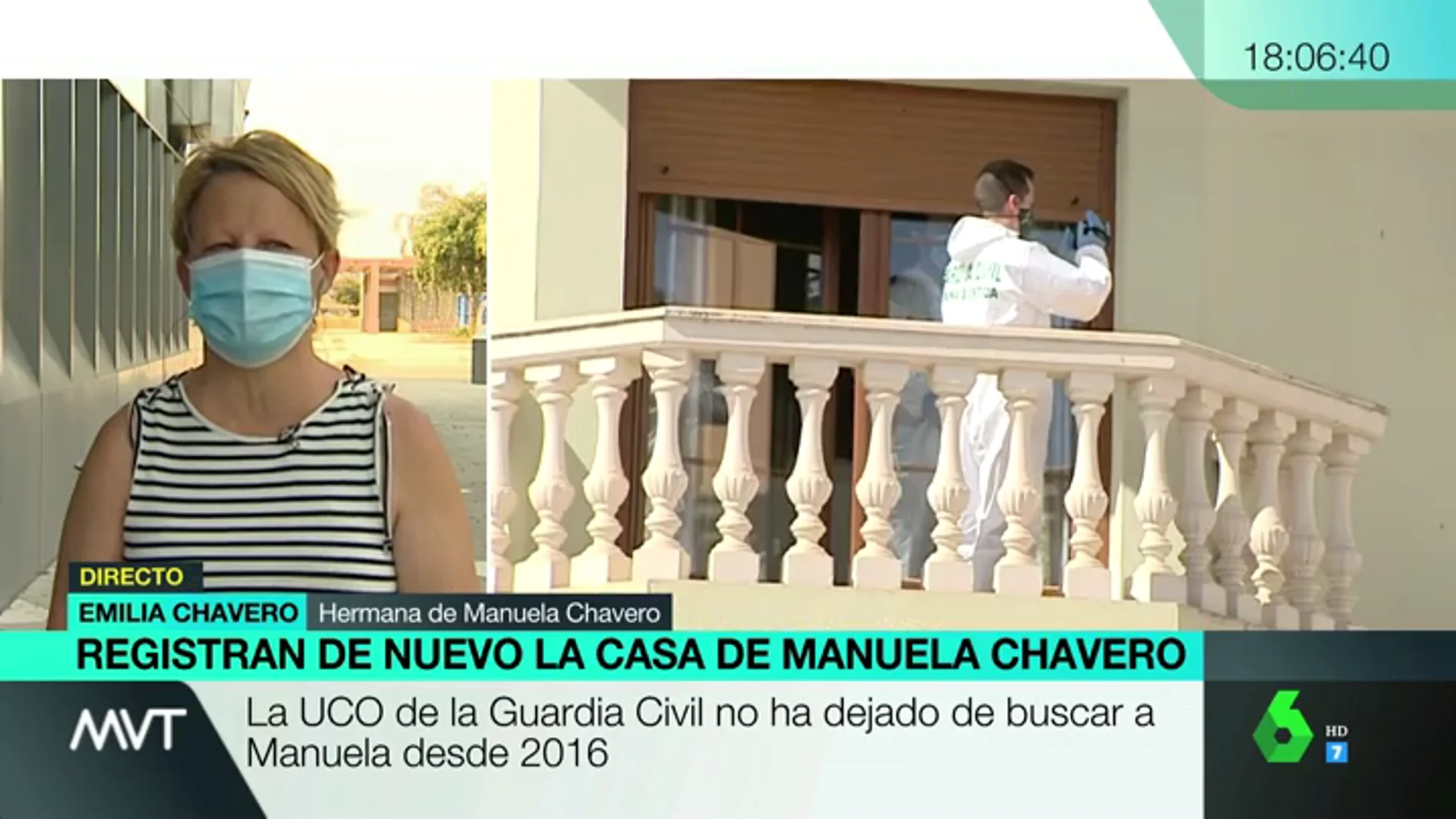 Emilia Chavero, hermana de Manuela, desaparecida en 2016