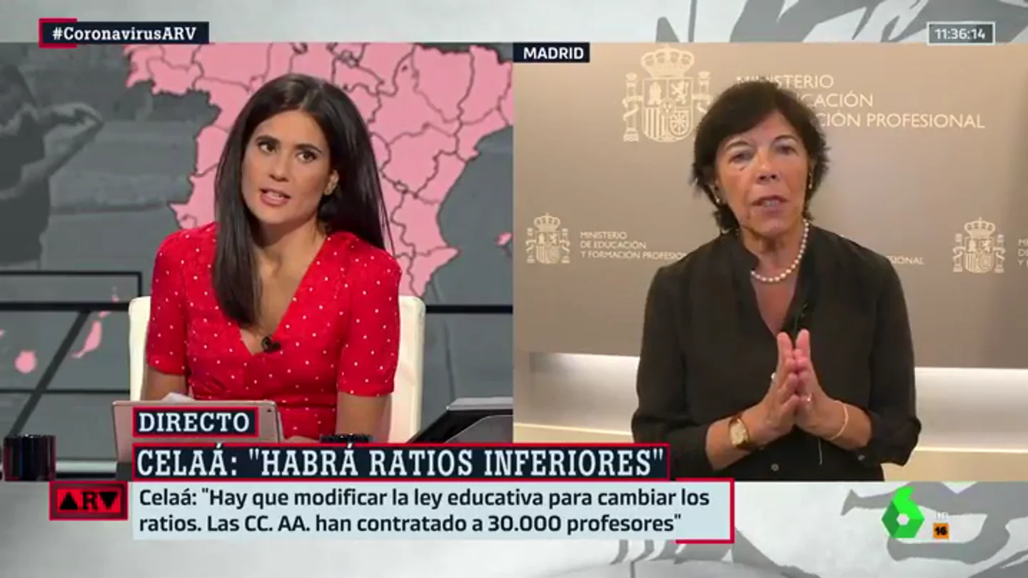 La ministra de Educación, Isabel Celaá. celaa