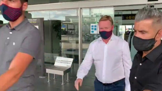 Koeman llega a Barcelona