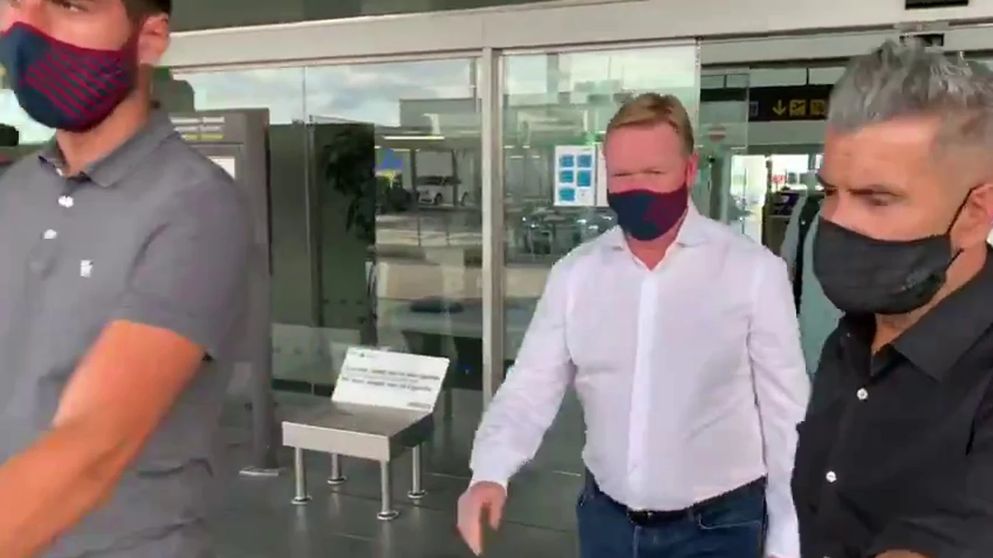 Koeman llega a Barcelona Koeman llega a Barcelona