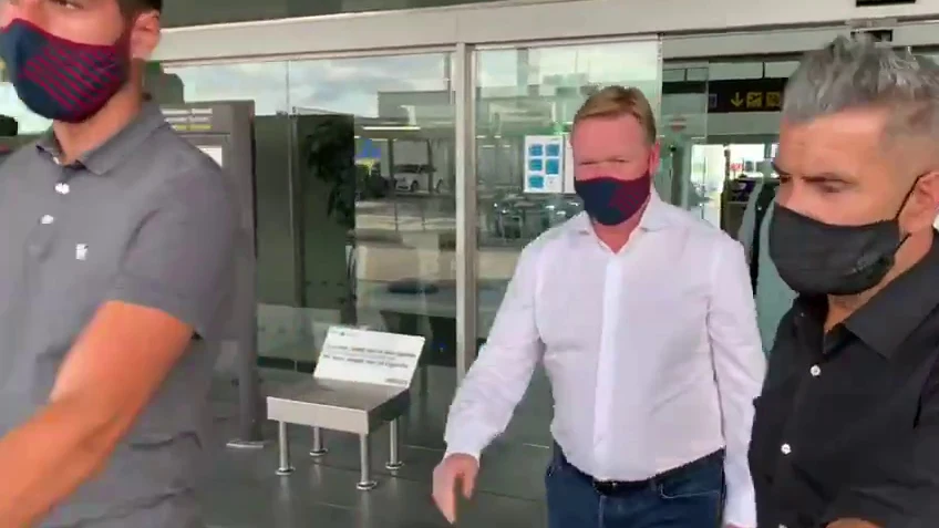 Koeman llega a Barcelona