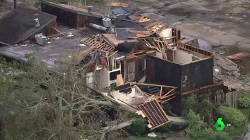 Imagen de los destrozos que ha provocado el huracán Laura